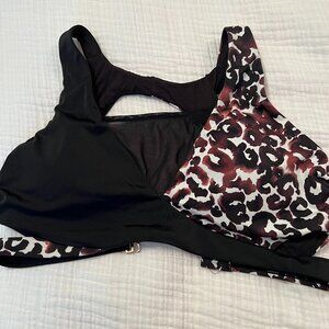 Swimsuits for All Bikini Top Size 10 Black/Multi